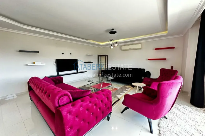 Purchase Duplex penthouse with furniture and sea views. Tosmur District, Alanya 5