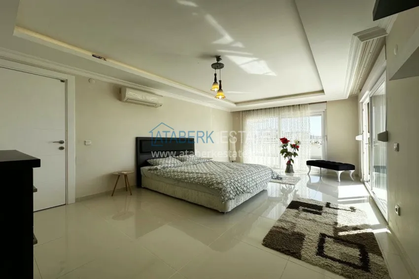 Purchase Duplex penthouse with furniture and sea views. Tosmur District, Alanya 7