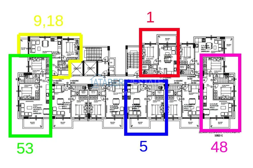 Buy cheap 1+1 apartments in Mahmutlar - real estate in Alanya at a price below the market 1 
