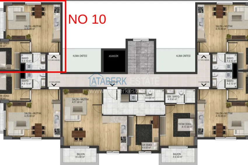 Buy cheap Investor apartment in Gazipasa in a complex under construction 1 