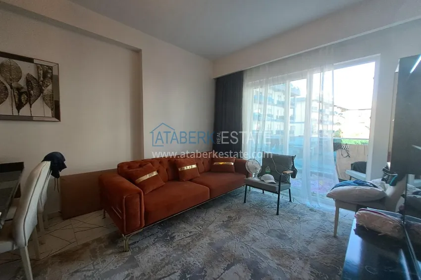 Purchase Furnished one-bedroom apartment in a young modern complex - Oba district, Alanya 2 