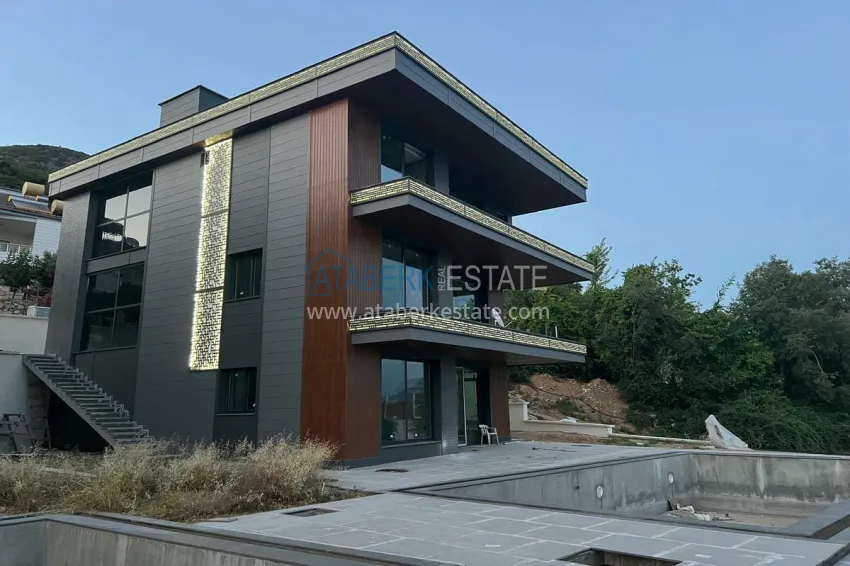 Stylish project at the final stage of construction in Alanya, Kestel district 1 