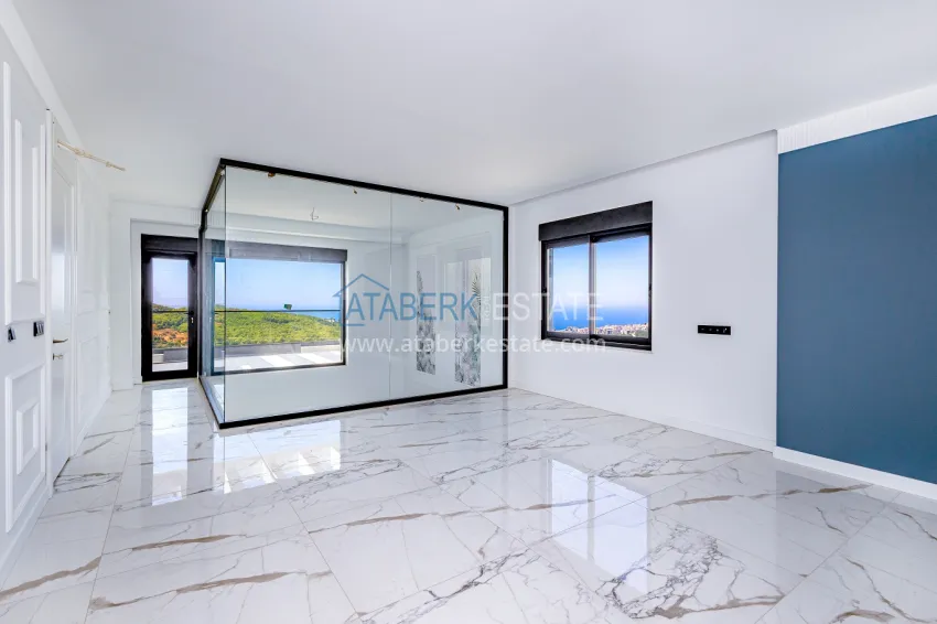 Purchase Exclusive project of a private villa in high-tech style in the Kargicak area 10