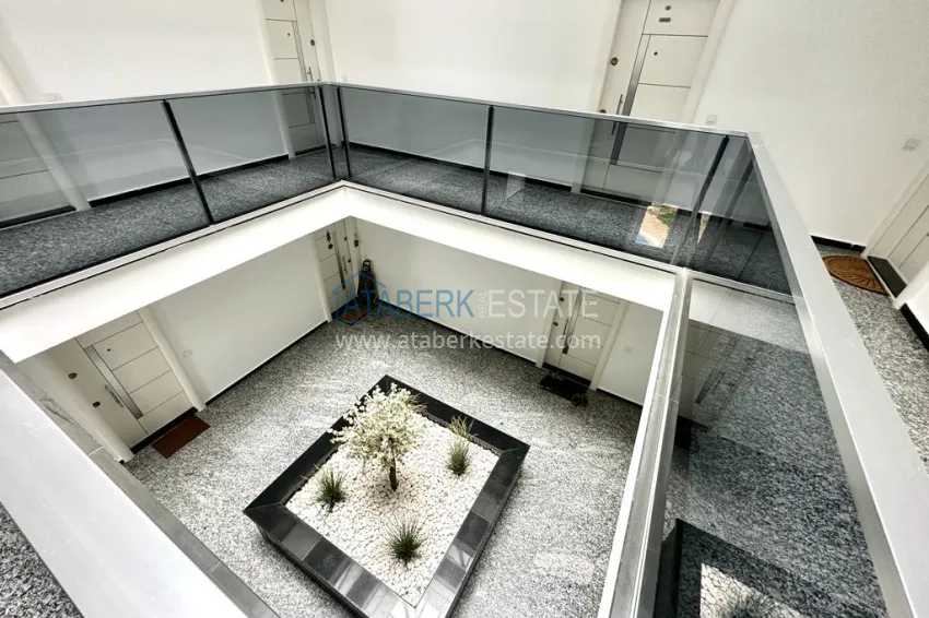 4+1 penthouse duplex with furniture and a glazed balcony, Oba district — Alanya 15 