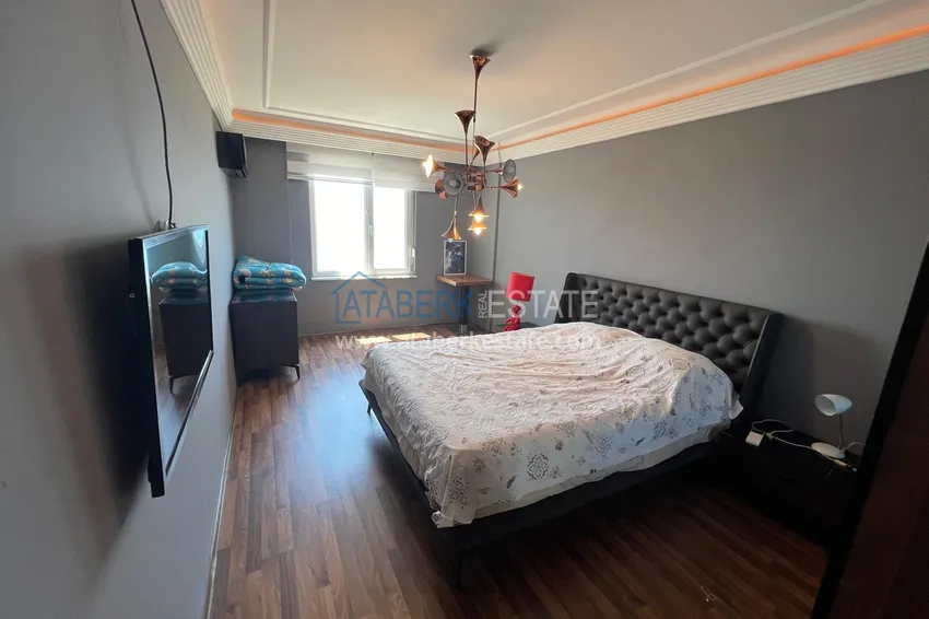 Purchase Furnished 3+1 apartment with open sea views, suitable for residence permit and citizenship - Tosmur, Alanya 15 