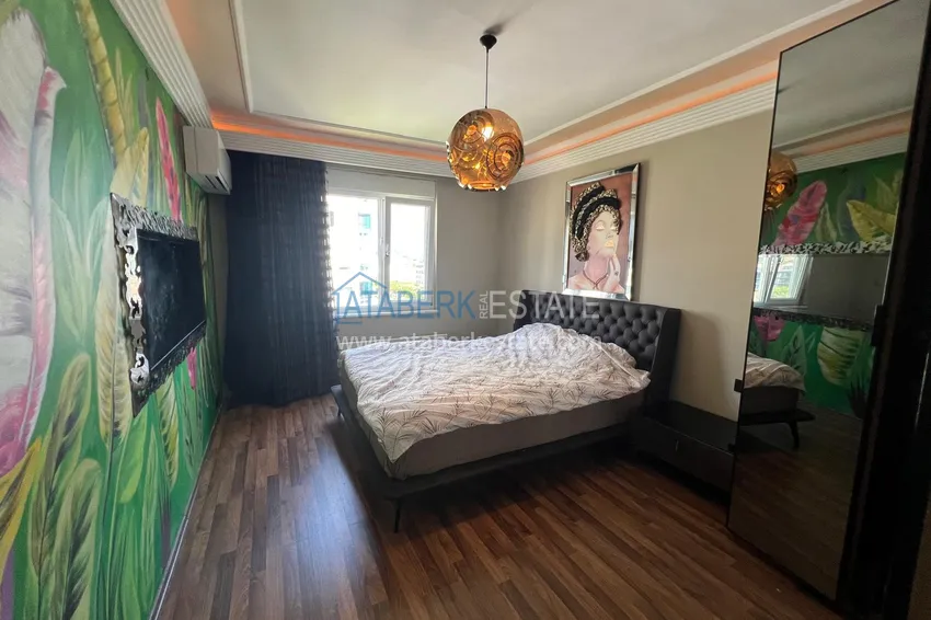 Purchase Furnished 3+1 apartment with open sea views, suitable for residence permit and citizenship - Tosmur, Alanya 16 