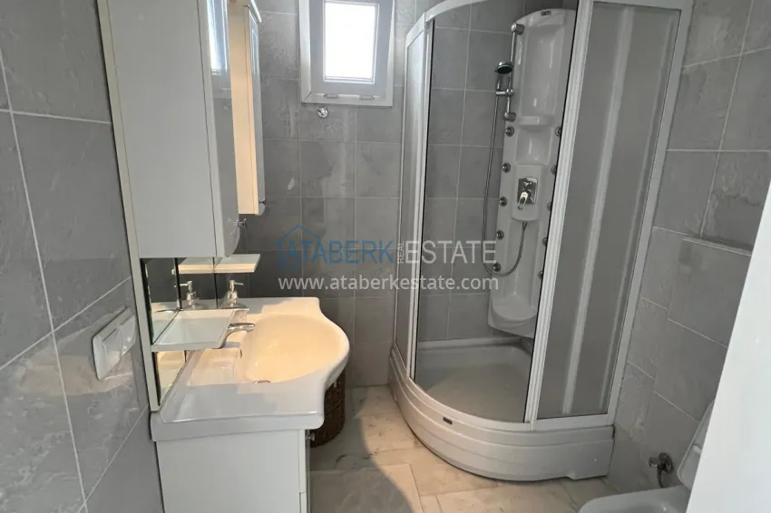 Purchase 3+1 linear apartment with furniture, sea and mountain views on the beachfront - Tosmur, Alanya 16