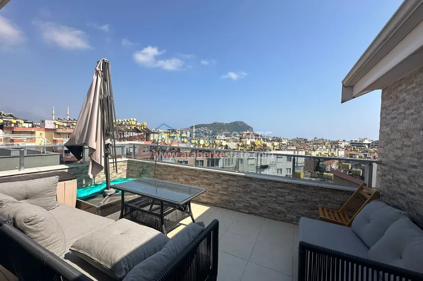 Purchase Furnished duplex penthouse in the center of Alanya - Cleopatra beach area 16 