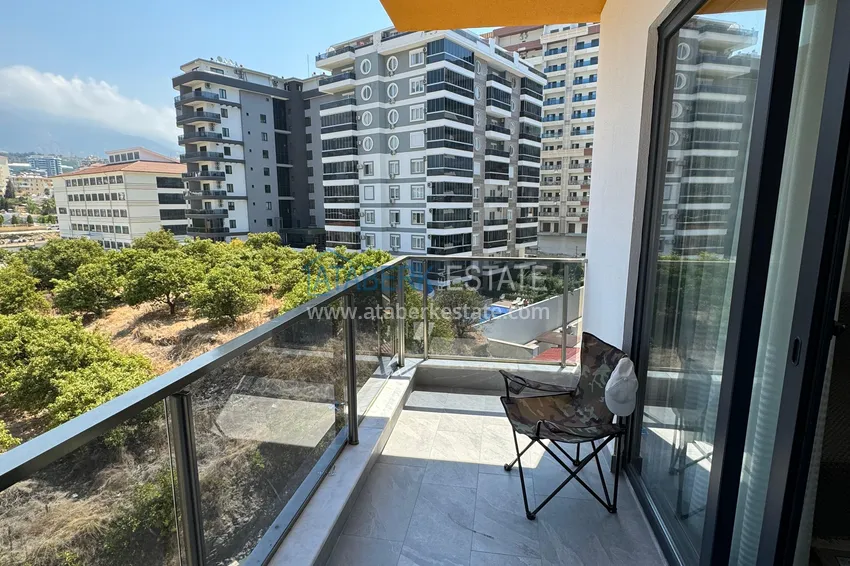Purchase  1+1 apartment with new furniture mountain views in a modern complex - Mahmutlar district, Alanya 18 