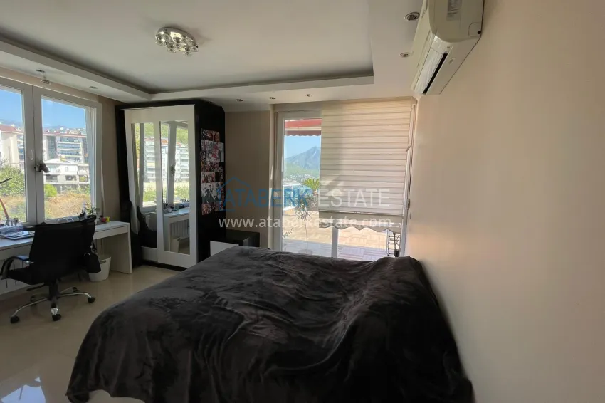 Purchase Luxury duplex with furniture, swimming pool and panoramic views in Cikcilli, Alanya 18