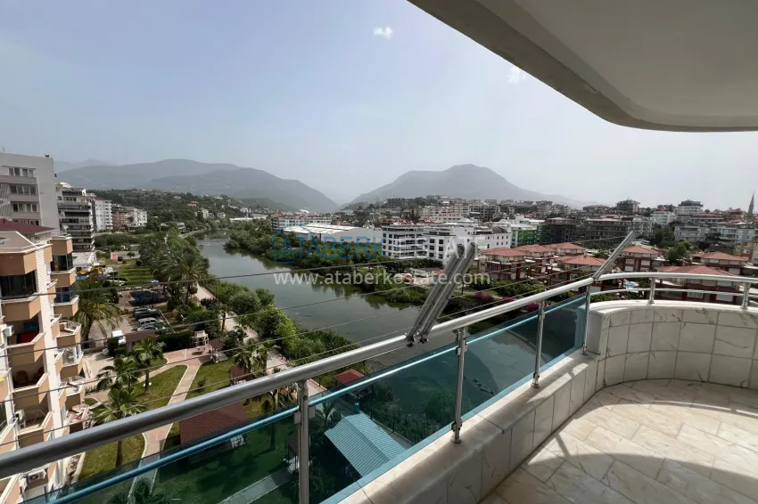 Purchase 3+1 linear apartment with furniture, sea and mountain views on the beachfront - Tosmur, Alanya 19