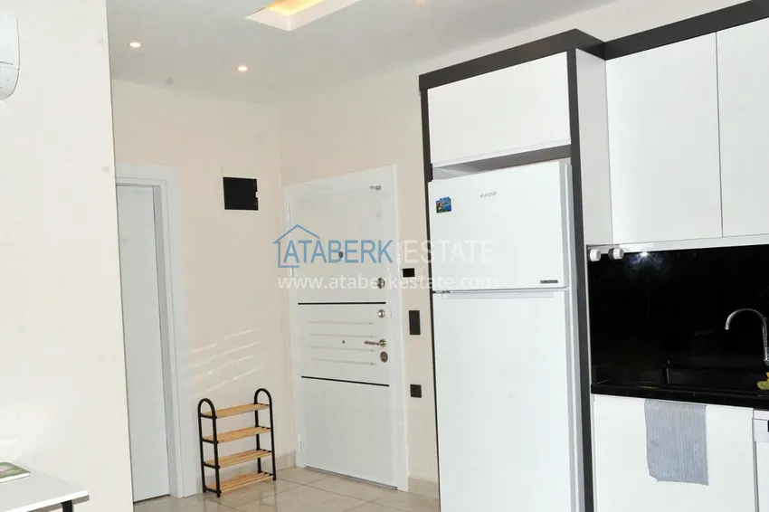 Purchase One bedroom apartment for rent with mountain views in the center of Alanya A-43 1 