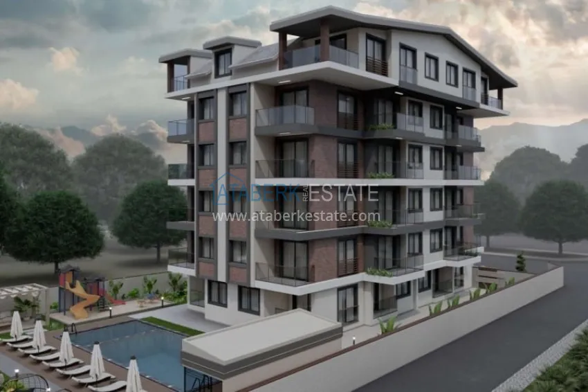 Investor apartment in Gazipasa in a complex under construction 1 