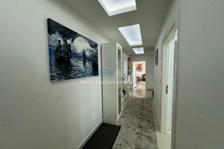 Purchase 4+1 penthouse duplex with furniture and a glazed balcony, Oba district — Alanya 1 