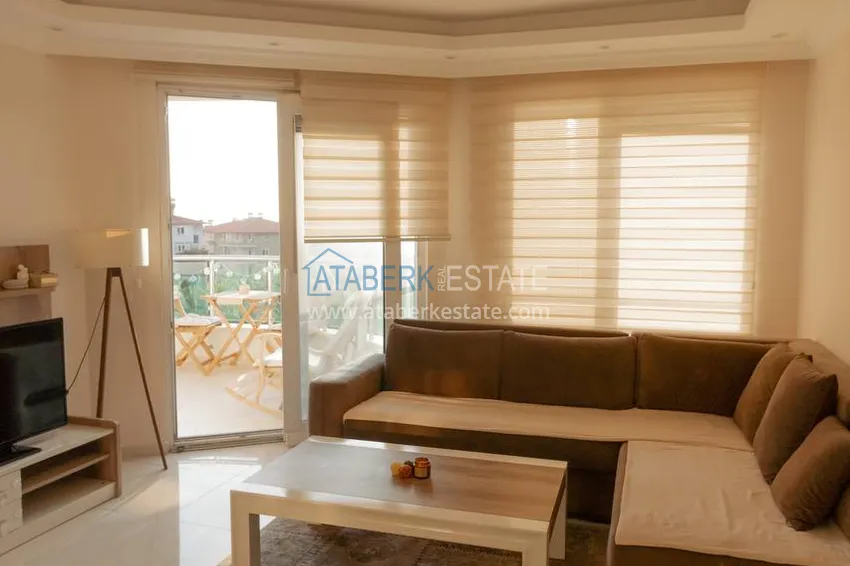 Purchase One bedroom apartment with furniture and sea views. Cleopatra beach area, Alanya city center. 1 