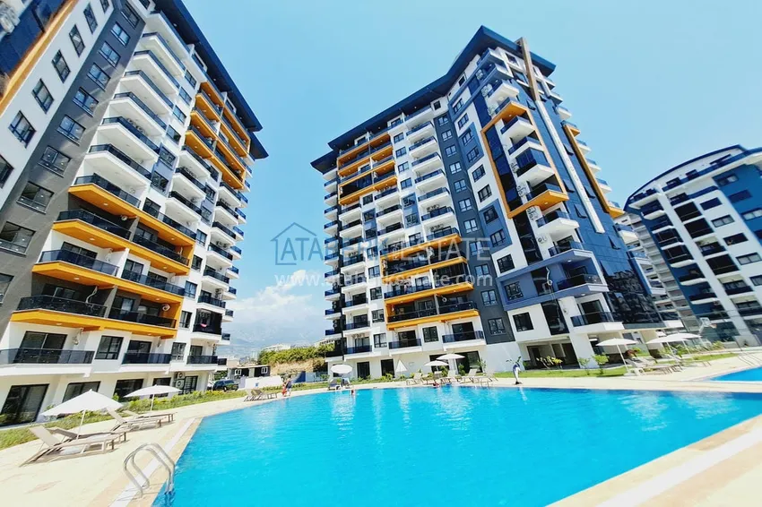 Apartment 1+1 with furniture and mountain views. New buildings in Alanya, district Mahmutlar 2 