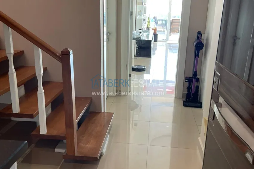 Purchase Luxury duplex with furniture, swimming pool and panoramic views in Cikcilli, Alanya 1