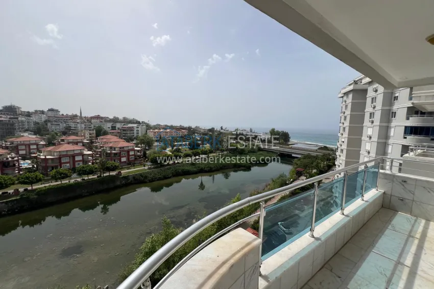 Purchase 3+1 linear apartment with furniture, sea and mountain views on the beachfront - Tosmur, Alanya 20