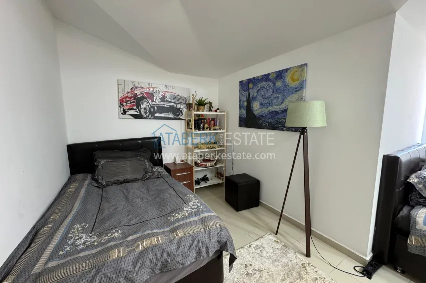 Purchase 4+1 penthouse duplex with furniture and a glazed balcony, Oba district — Alanya 25 