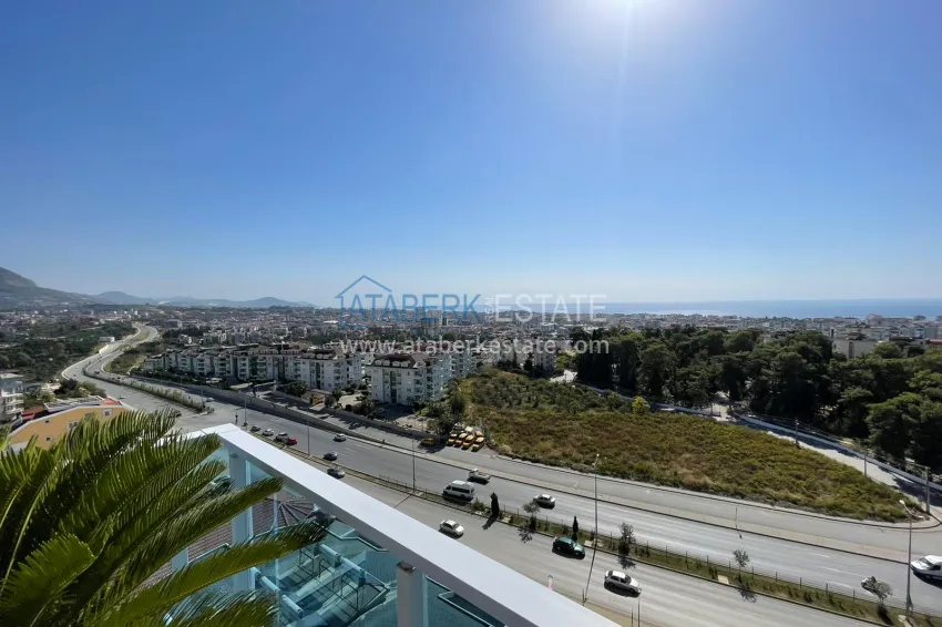 Purchase Luxury duplex with furniture, swimming pool and panoramic views in Cikcilli, Alanya 29