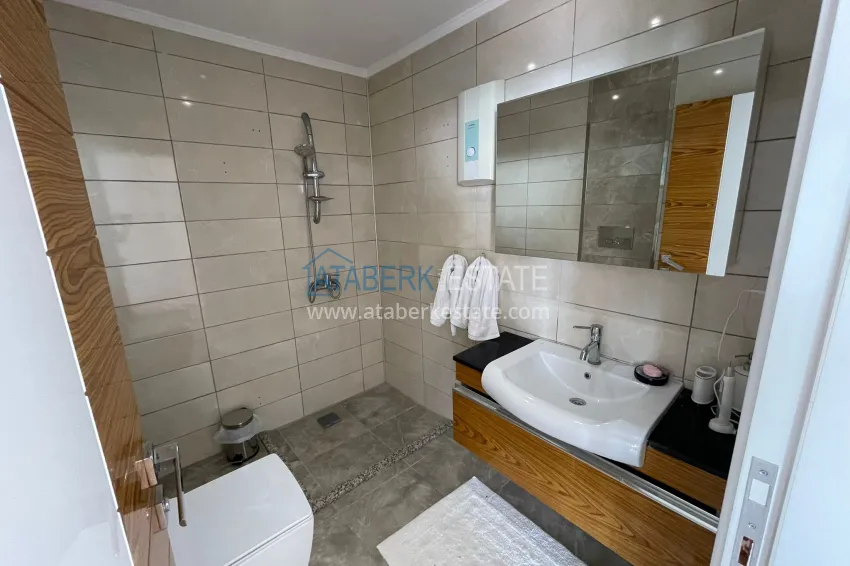 Purchase Luxury duplex with furniture, swimming pool and panoramic views in Cikcilli, Alanya 33