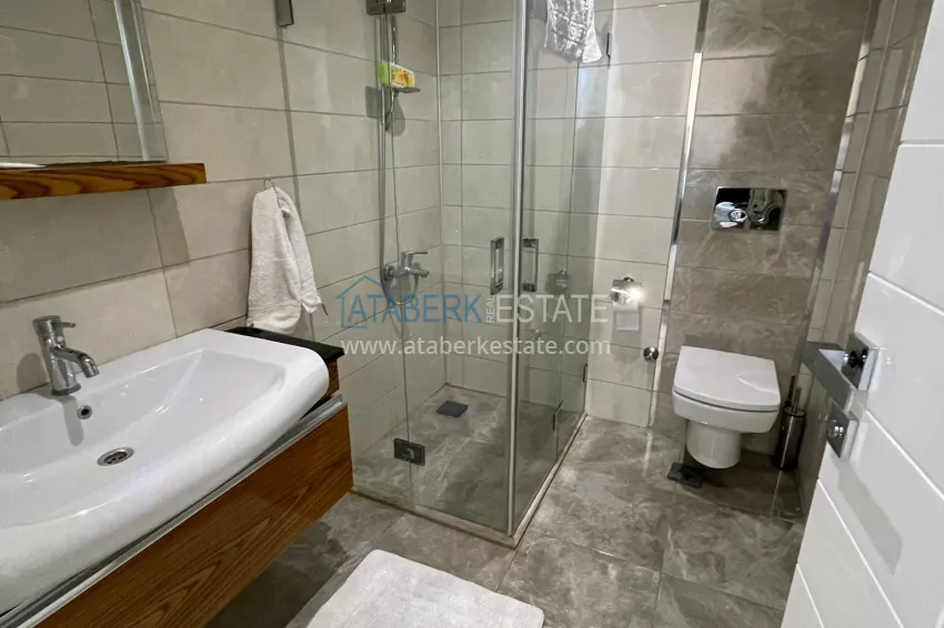 Purchase Luxury duplex with furniture, swimming pool and panoramic views in Cikcilli, Alanya 35