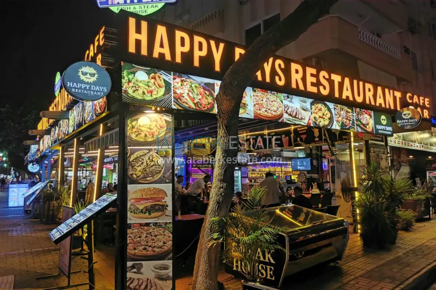 Ready-made Business with Guaranteed Income. Cafe in Alanya City Center, Damlataş District 2 