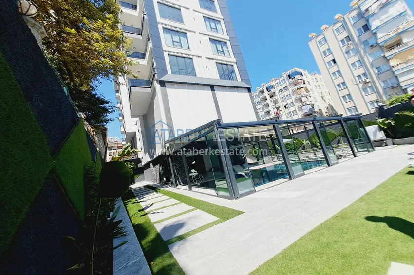 New buildings in Alanya! Furnished one-bedroom apartment in a modern residential complex in the center of Oba 2