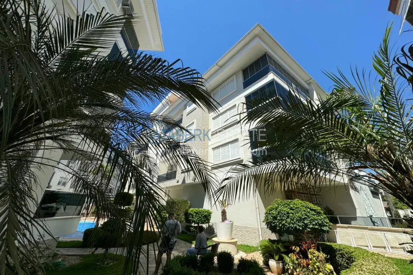 4+1 penthouse duplex with furniture and a glazed balcony, Oba district — Alanya 6 