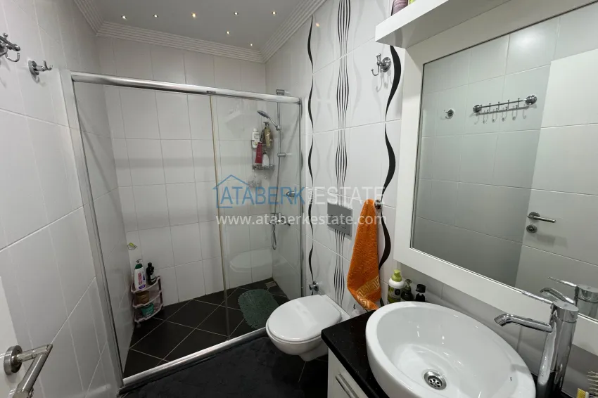 Purchase 4+1 penthouse duplex with furniture and a glazed balcony, Oba district — Alanya 38 
