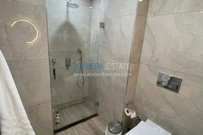 Purchase Luxury duplex with furniture, swimming pool and panoramic views in Cikcilli, Alanya 37