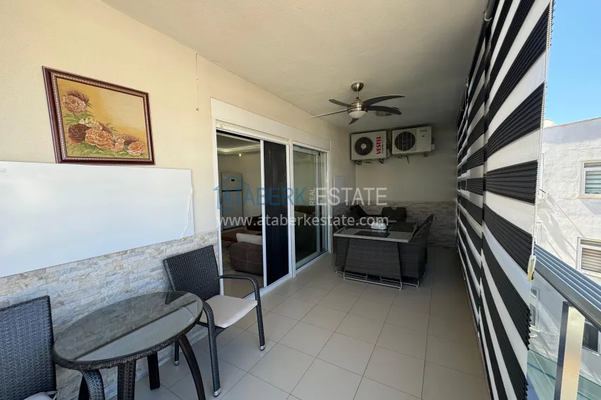 Purchase 4+1 penthouse duplex with furniture and a glazed balcony, Oba district — Alanya 40 