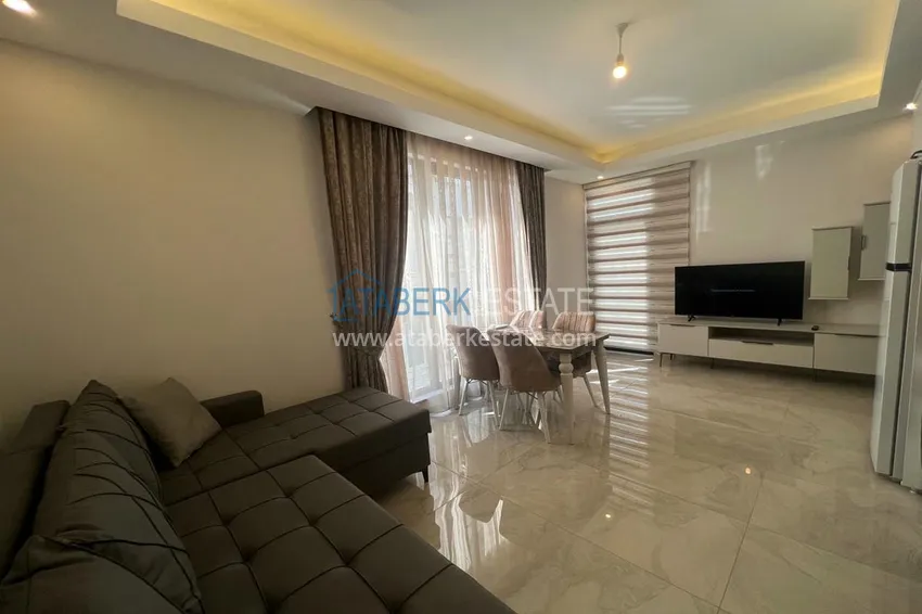 Purchase New buildings in Alanya! Furnished one-bedroom apartment in a modern residential complex in the center of Oba 4