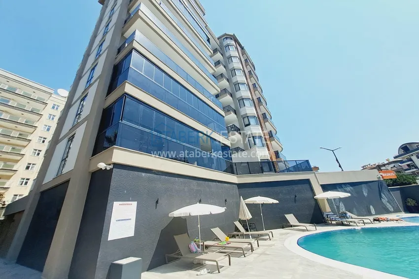 Two-bedroom apartment with new furniture with sea and mountain views - Alanya center, Cleopatra beach area  3 