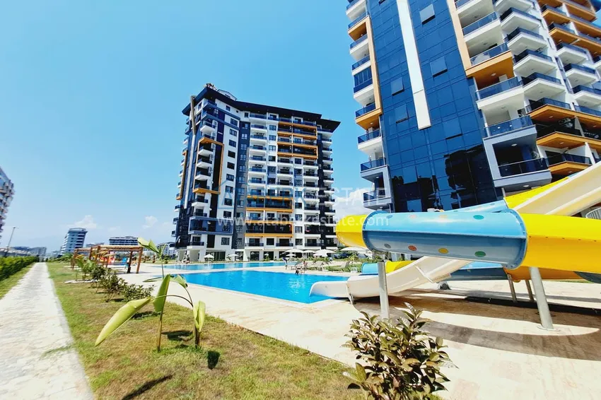 Apartment 1+1 with furniture and mountain views. New buildings in Alanya, district Mahmutlar 3 
