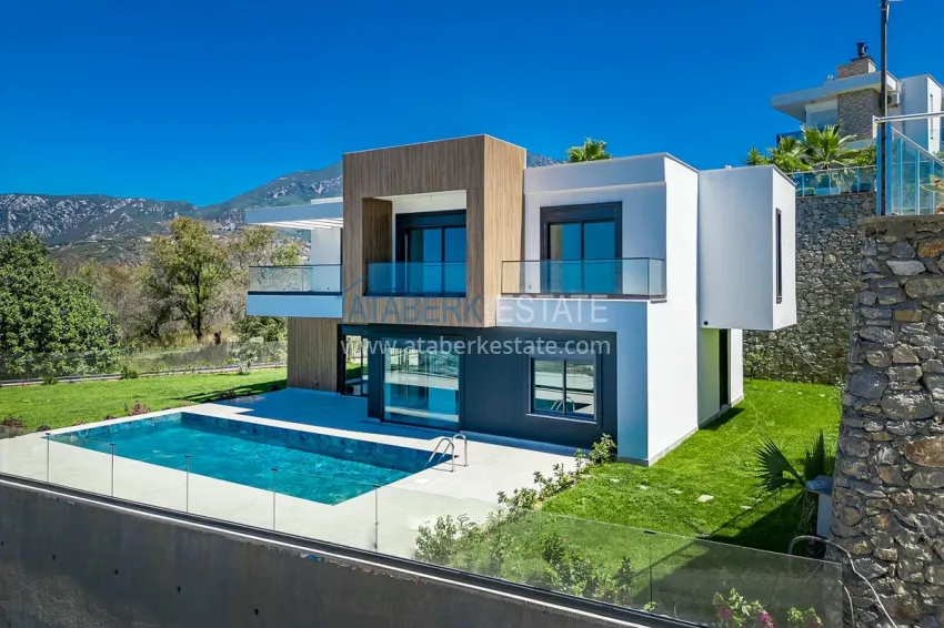 Exclusive project of a private villa in high-tech style in the Kargicak area 3