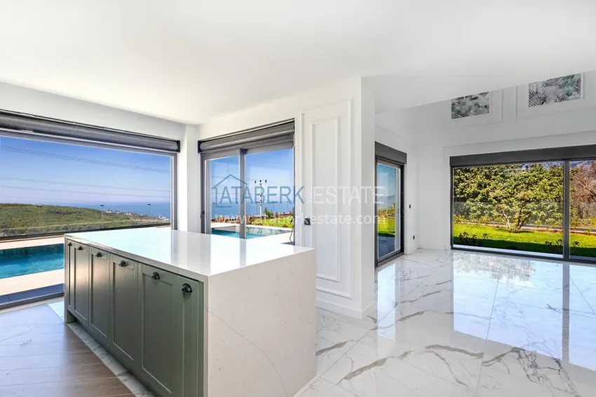 Purchase Exclusive project of a private villa in high-tech style in the Kargicak area 4