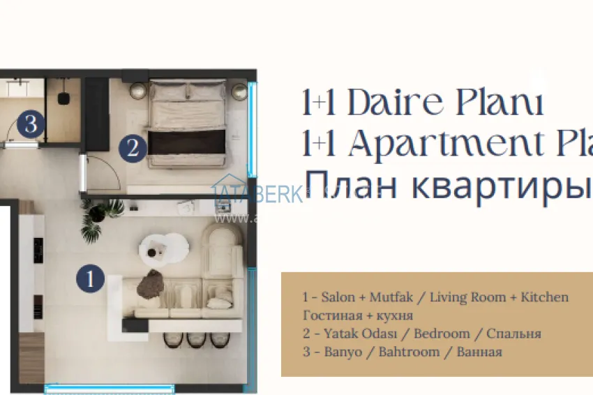 Buy cheap Sales start! Pencil project — chamber complex in Fener, Antalya 3 