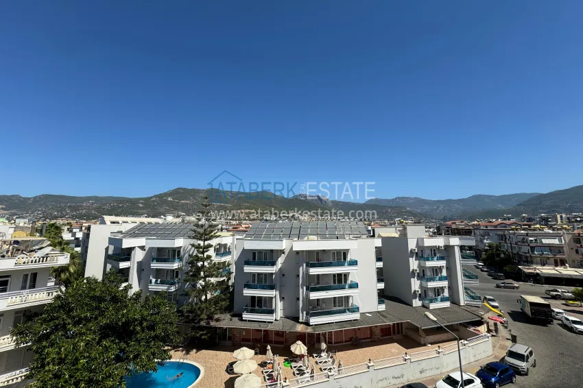 Purchase 4+1 penthouse duplex with furniture and a glazed balcony, Oba district — Alanya 48 