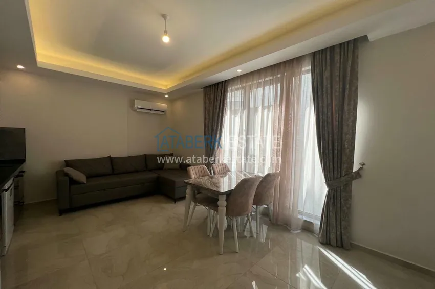 Purchase New buildings in Alanya! Furnished one-bedroom apartment in a modern residential complex in the center of Oba 5