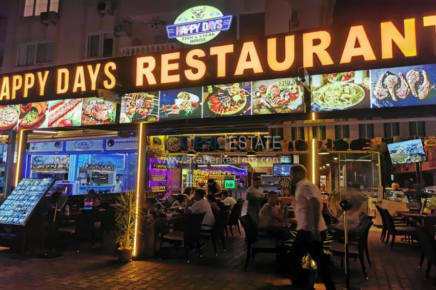 Ready-made Business with Guaranteed Income. Cafe in Alanya City Center, Damlataş District 4 