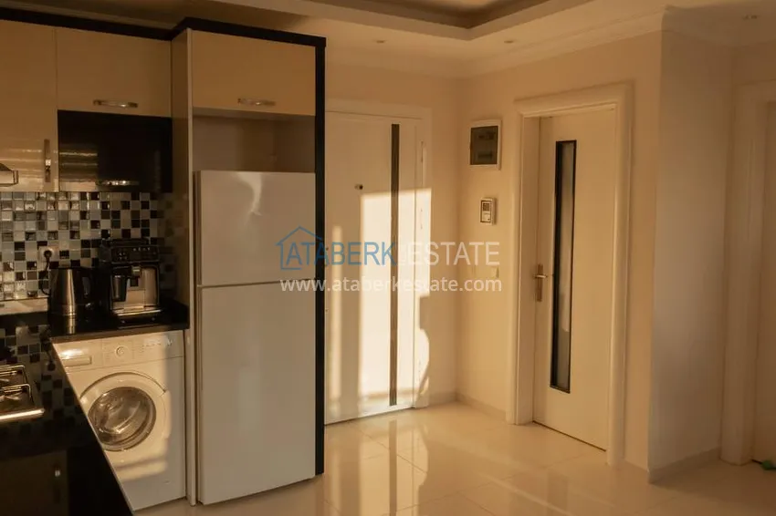 Purchase One bedroom apartment with furniture and sea views. Cleopatra beach area, Alanya city center. 4 