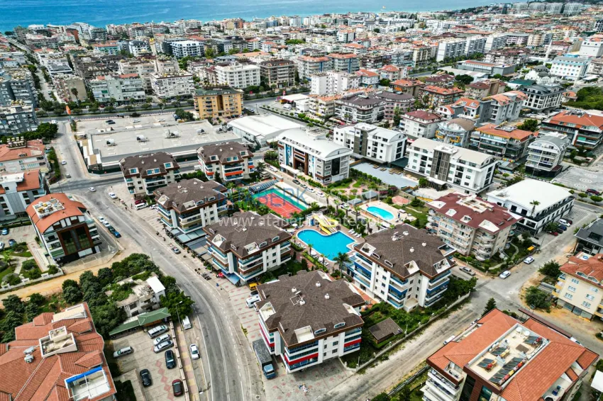 Furnished two-bedroom apartment in a modern complex, Oba district, Alanya 4 
