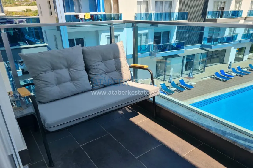 Purchase Furnished one-bedroom apartment in a young modern complex - Oba district, Alanya 9 