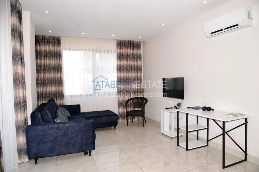 Purchase One bedroom apartment for rent with mountain views in the center of Alanya A-43 5 