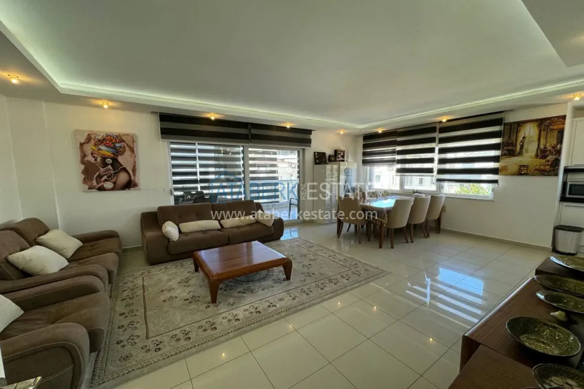 Purchase 4+1 penthouse duplex with furniture and a glazed balcony, Oba district — Alanya 5 