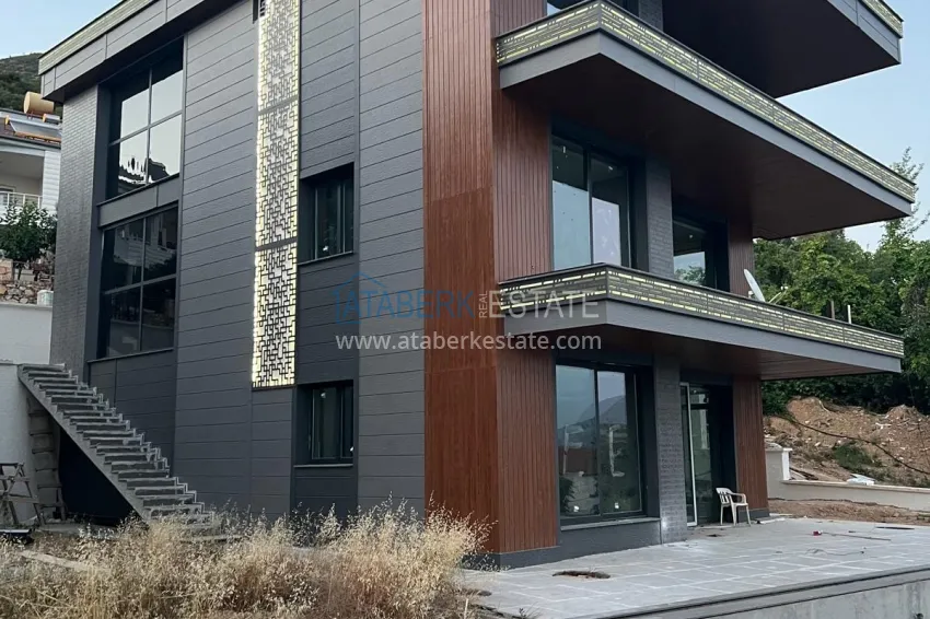 Stylish project at the final stage of construction in Alanya, Kestel district 7 