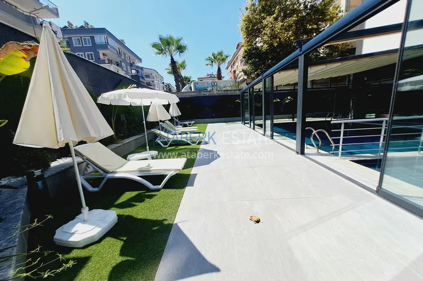 Furnished one-bedroom apartment for rent in the center of Oba district, Alanya No. 8 6 