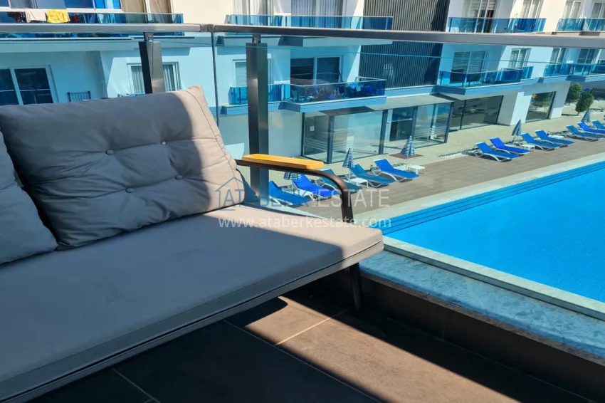 Purchase Furnished one-bedroom apartment in a young modern complex - Oba district, Alanya 10 