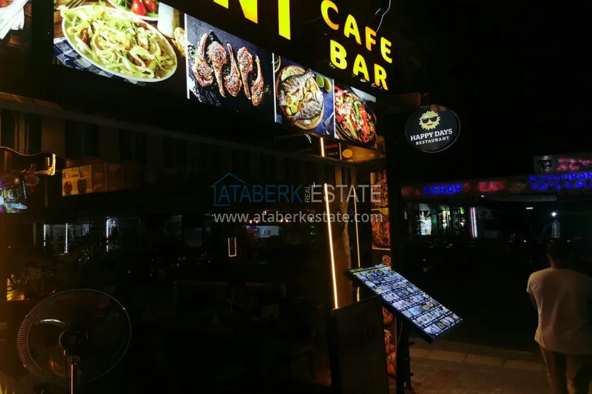 Ready-made Business with Guaranteed Income. Cafe in Alanya City Center, Damlataş District 5 